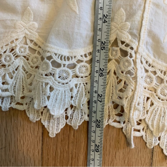 Soft Surroundings Floral Embroidered Bohemian Quarter Sleeve Blouse Medium - Picture 11 of 11